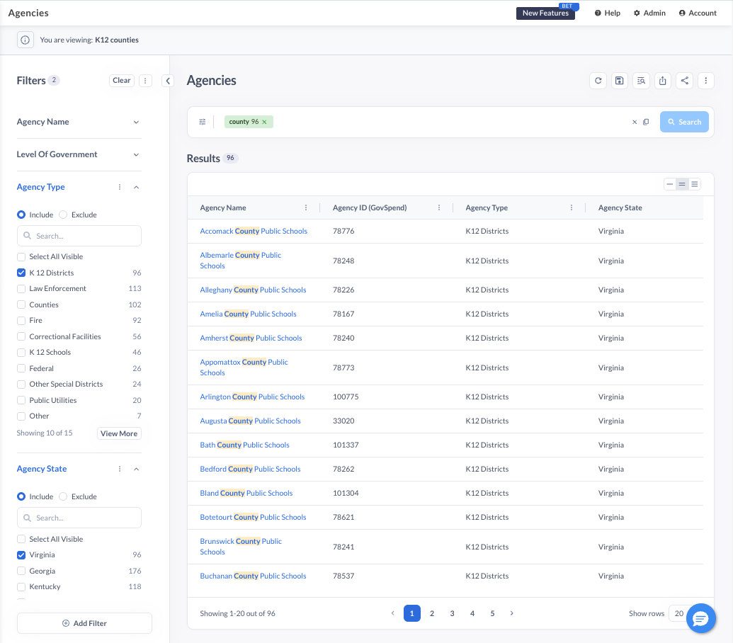 Agency Updates in GovSpend: What you Need to Know
