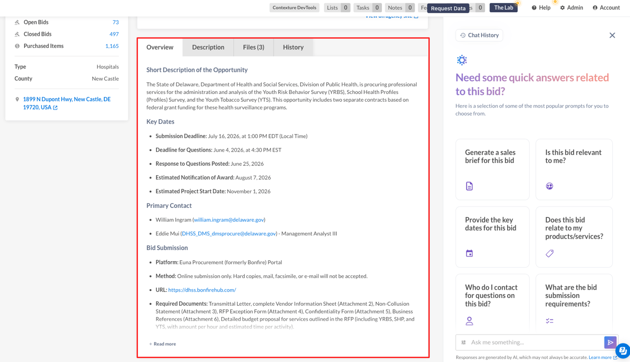 May 2026 Release Notes: Opportunities Module, Bid Overviews, CRM Updates